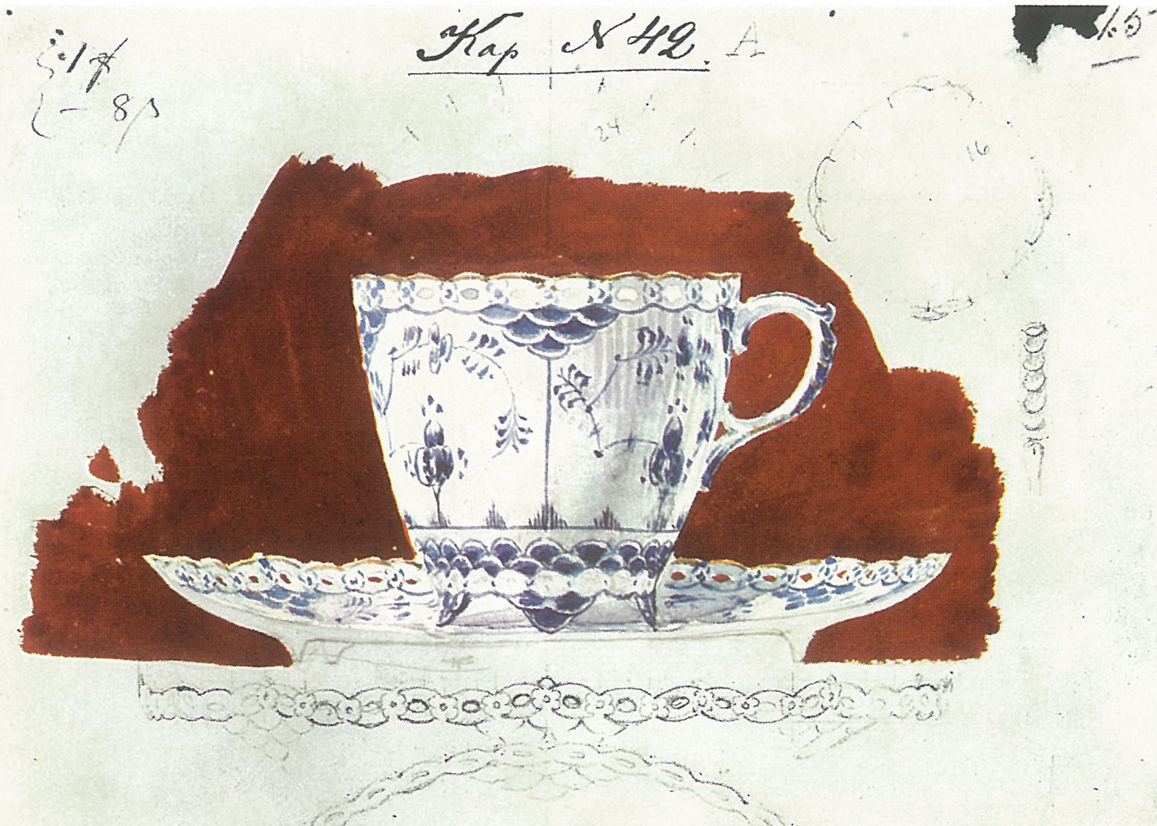 A sketch of a cup by Arnold Krogh